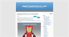 Desktop Screenshot of papertoyadventures.com